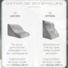 Lesekissen für Bett und Sofa weich breit grau Lesekissen für Bett und Sofa, Bequemes Rückenkissen mit Memory Foam, Reflux Kissen verwendbar als Keilkissen Bett, Bettkissen Rückenlehne oder Kopfende, Gemütlicher Bettkeil als angenehme Rückenstütze